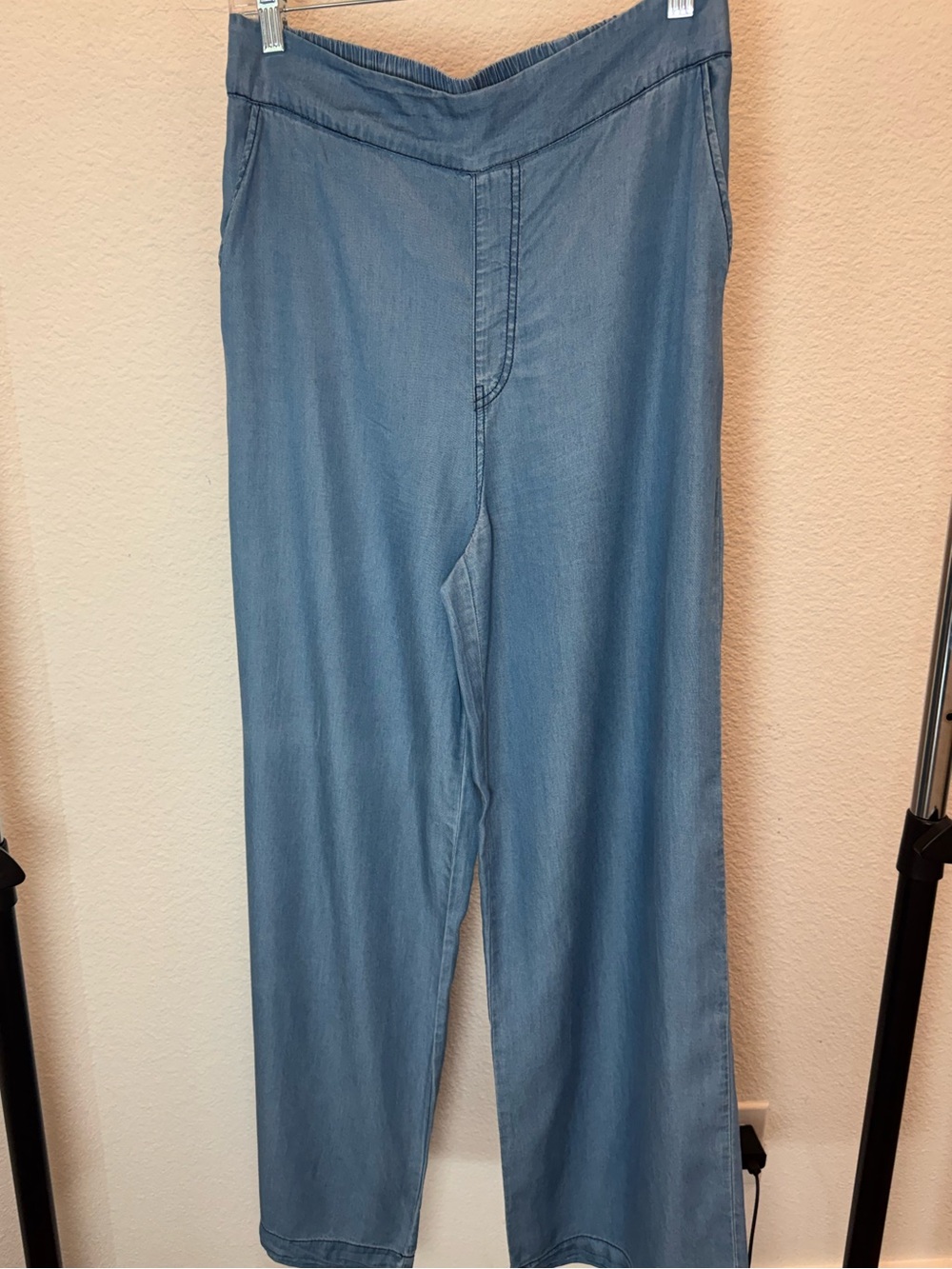 Standard People’s Project Chambray Pull-On Wide Leg Pants Size S